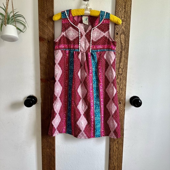 Lily Bleu Boutique Boho Sleeveless Mixed Media Tassel Girls 12 Dress - Picture 12 of 15